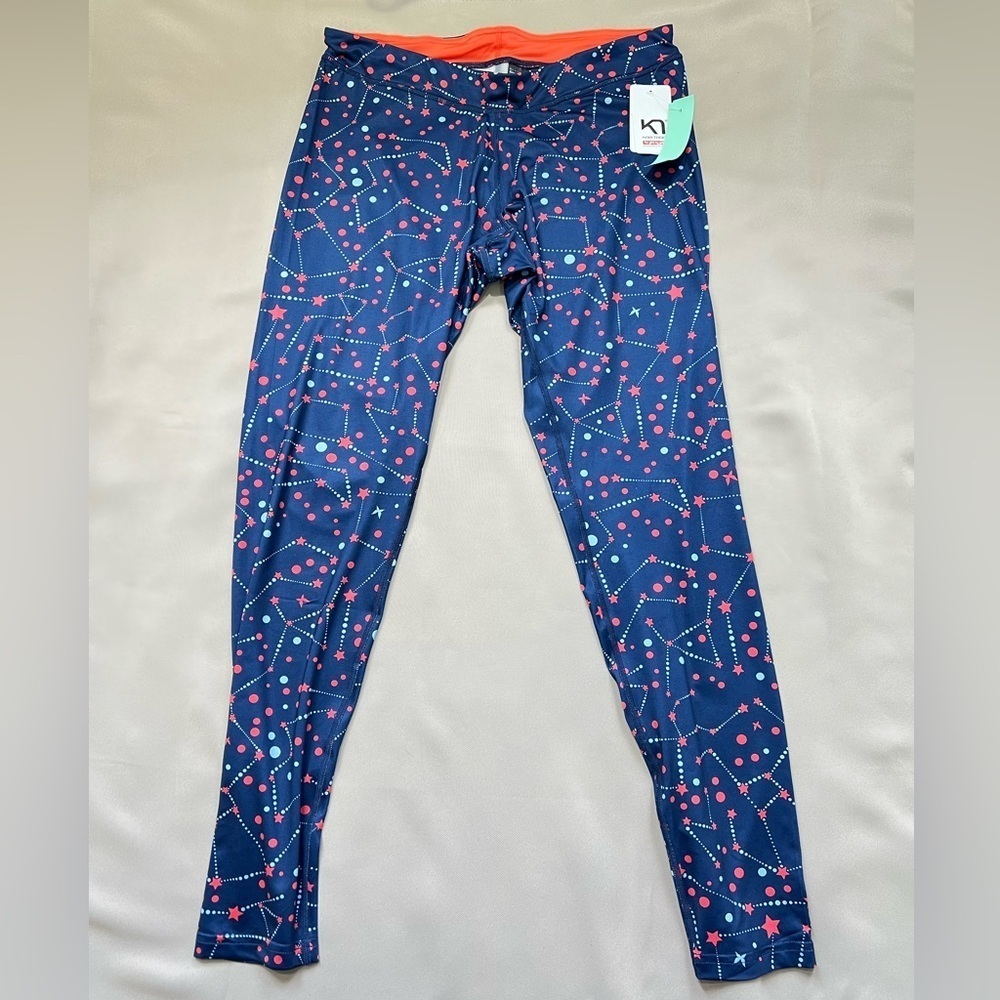 Kari Traa Star Print Athletic Leggings NWT L